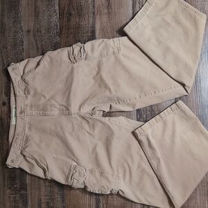 Vintage Y2K American Eagle Baggy Utility Cargo Pants In Brown Khaki Size 33x34